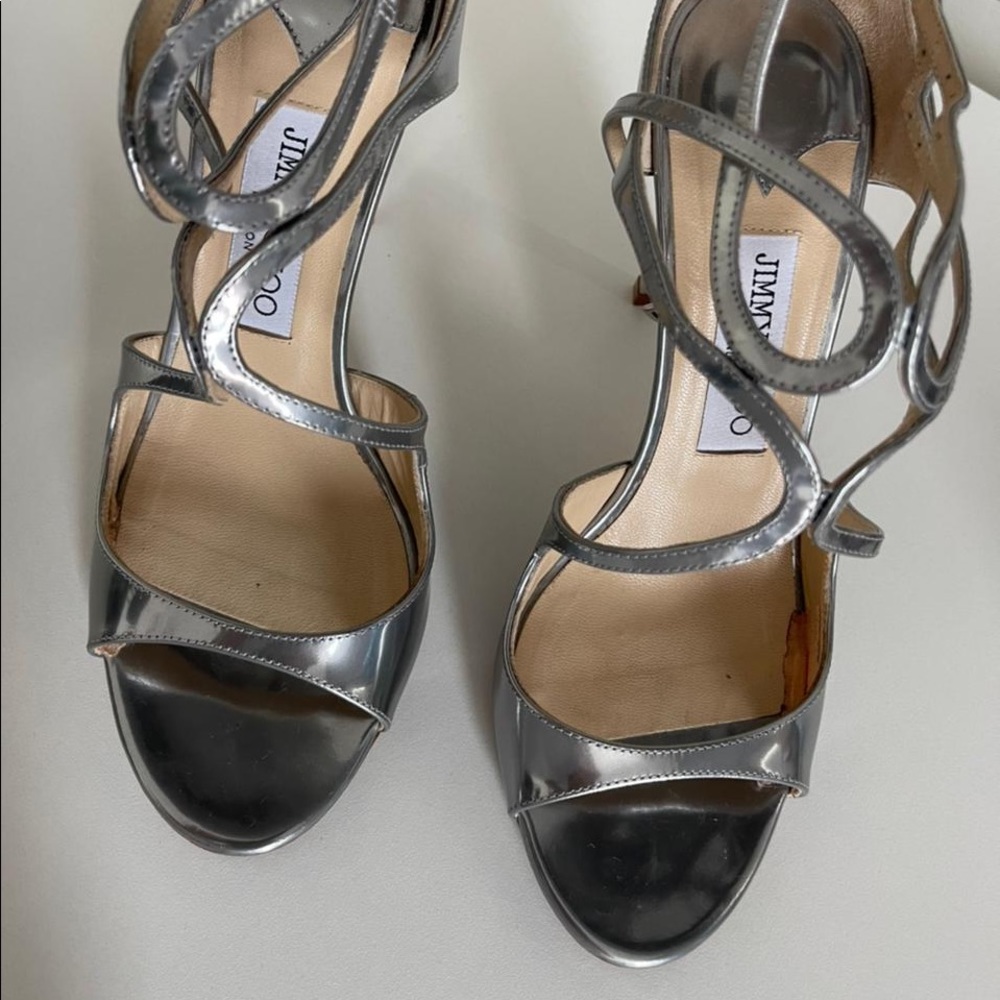 Jimmy Choo leather heeled sandals